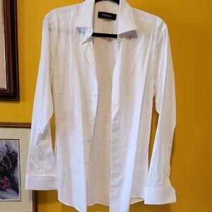 Men's French Cuff White Dress Shirt